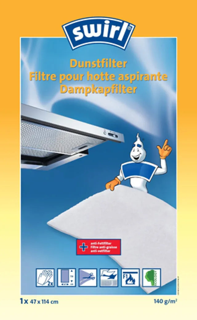 SWIRL Dampkapfilter 200g - 114x47cm