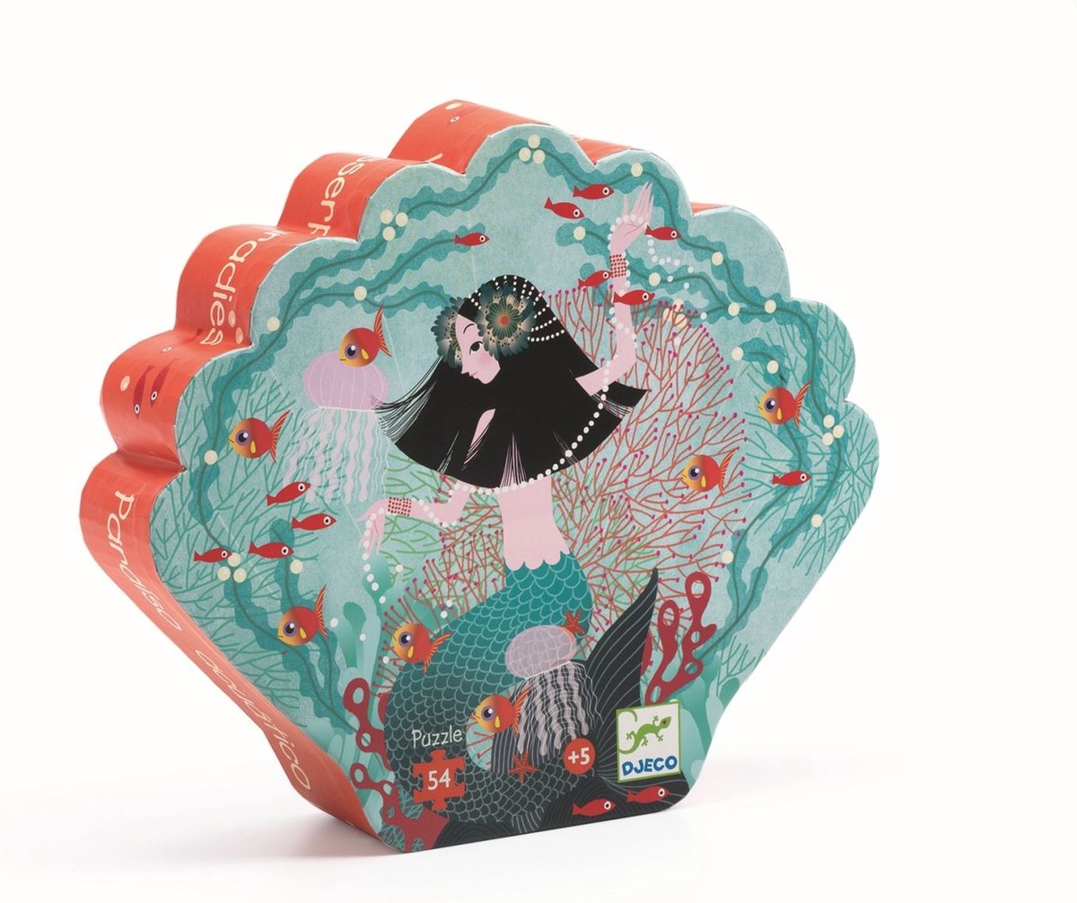 DJECO Puzzel silhouette - Zeemeerminnen