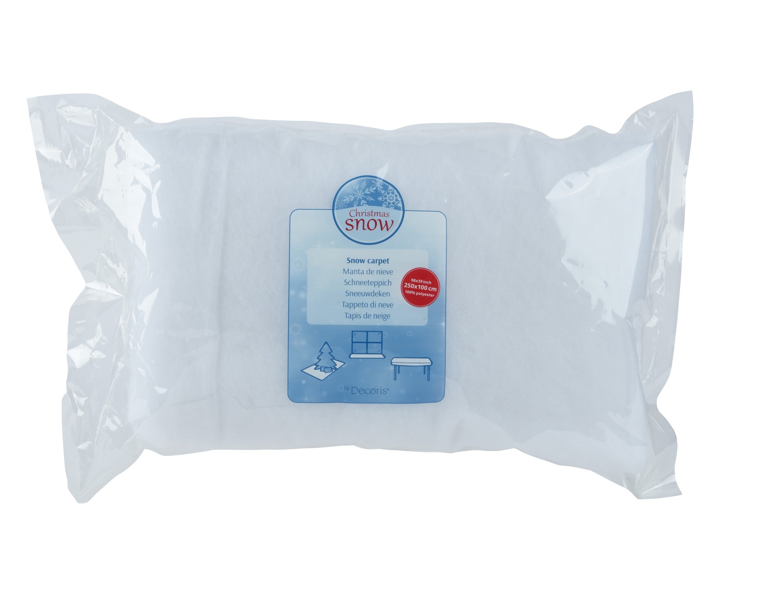 Sneeuwdeken polyester 250x100cm - wit