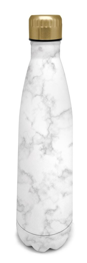 VIN BOUQUET Nerthus drinkfles vacuum 750 ml - wit marmer