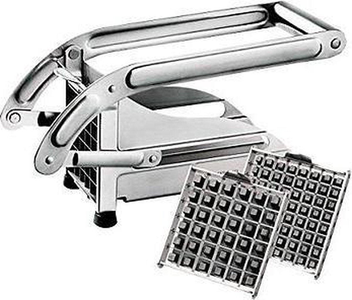 BAUMALU Friet- en groenten snijder - rvs met 2 messen