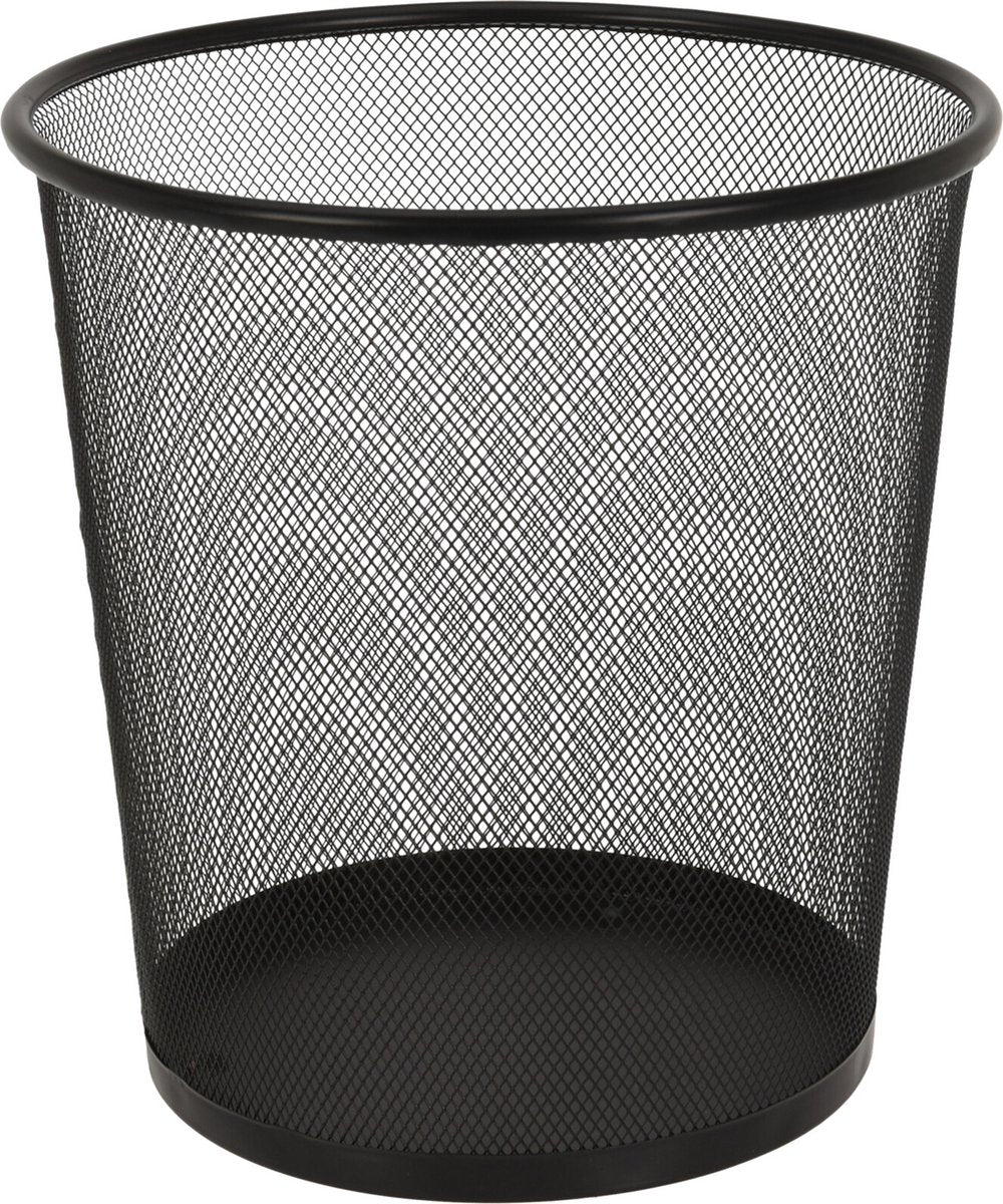 Papiermand metaal - 26.5cm - zwart