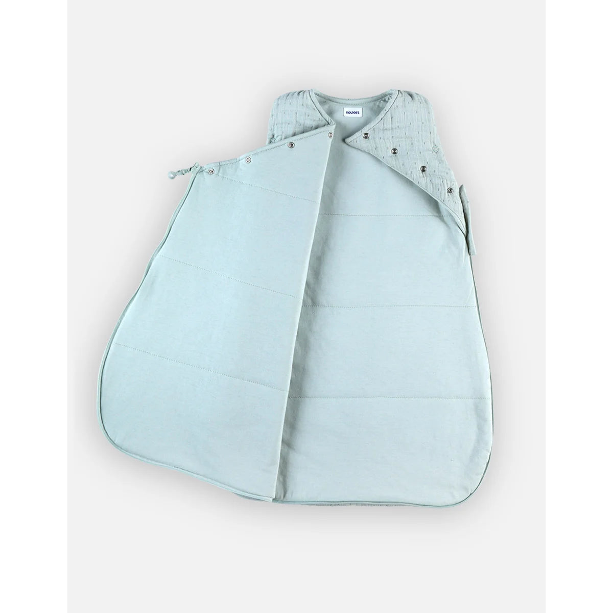 NOUKIES Slaapzak 50cm gewatteerd - salie groen