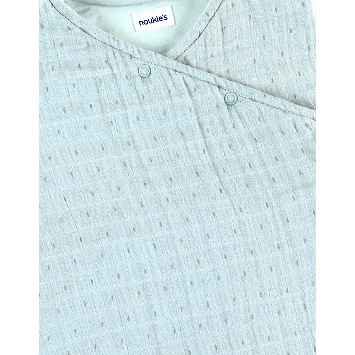 NOUKIES Slaapzak 50cm gewatteerd - salie groen