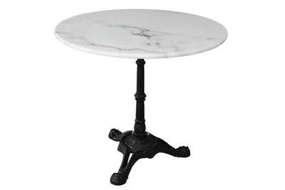 RODIN bistro tafel 70cm - wit marmer top 680181