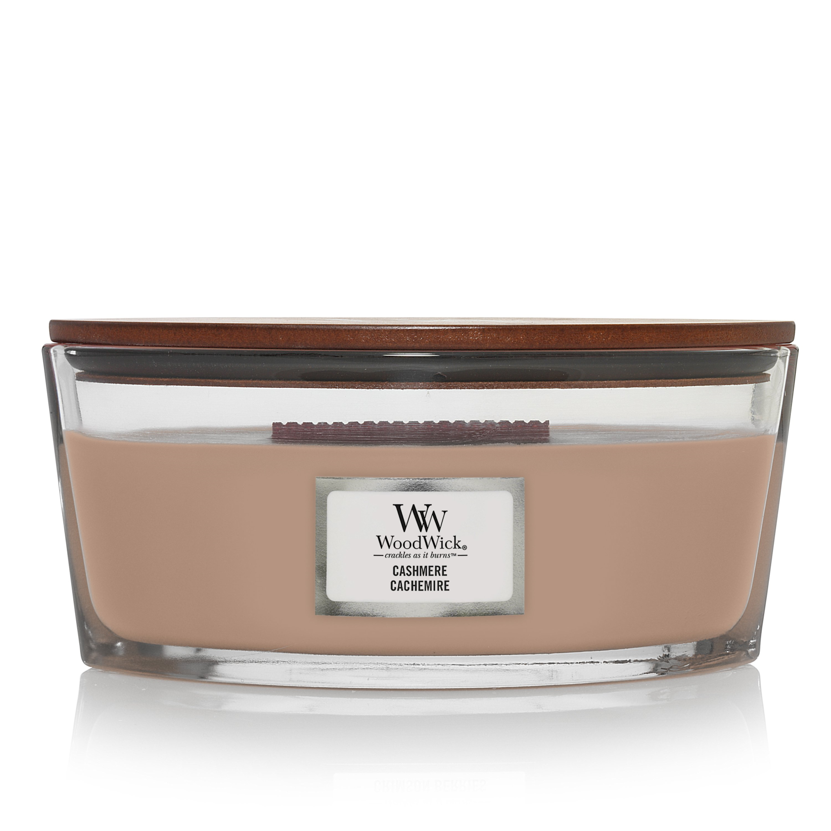WOODWICK Geurkaars ellipse - cashmere