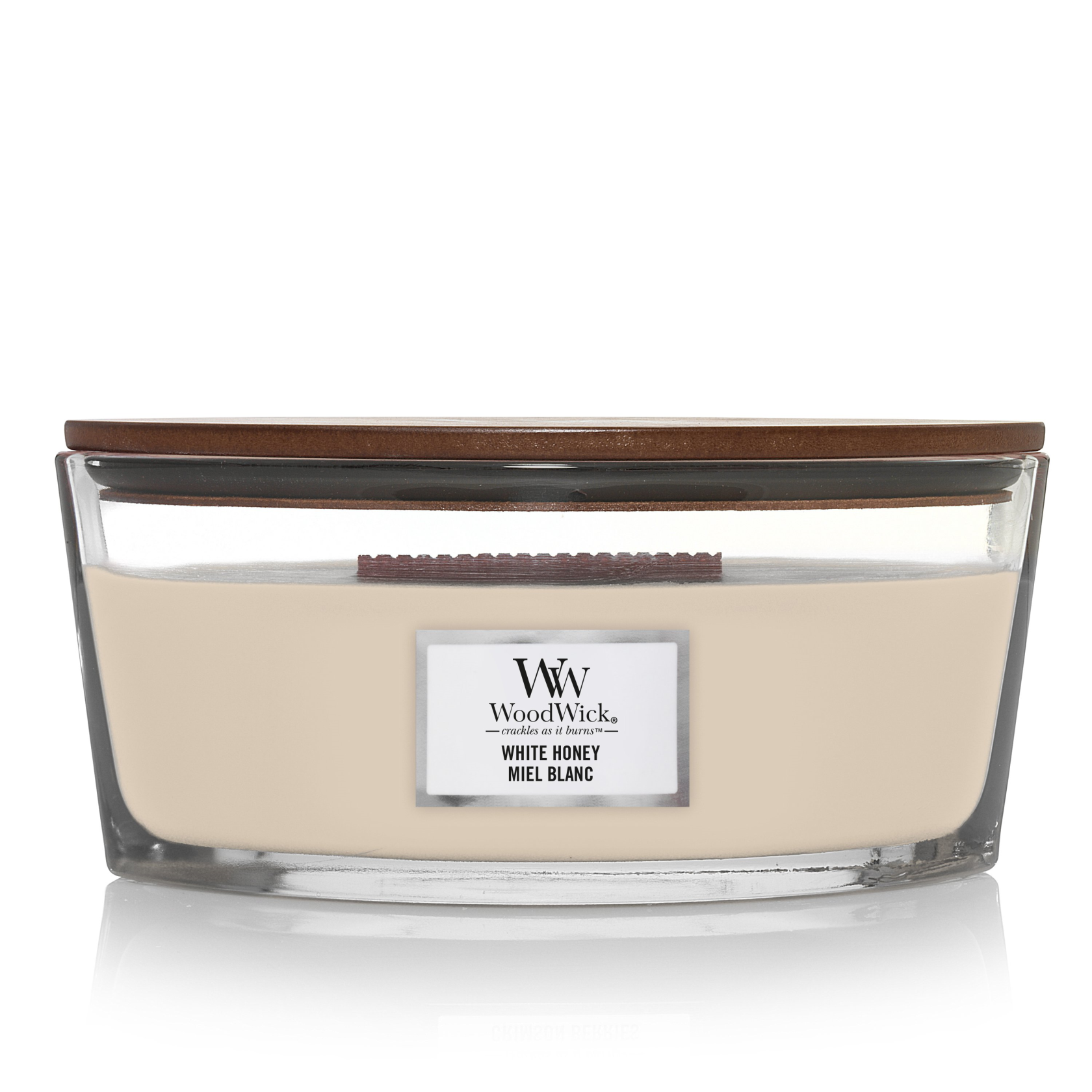 WOODWICK Geurkaars ellipse - white honey