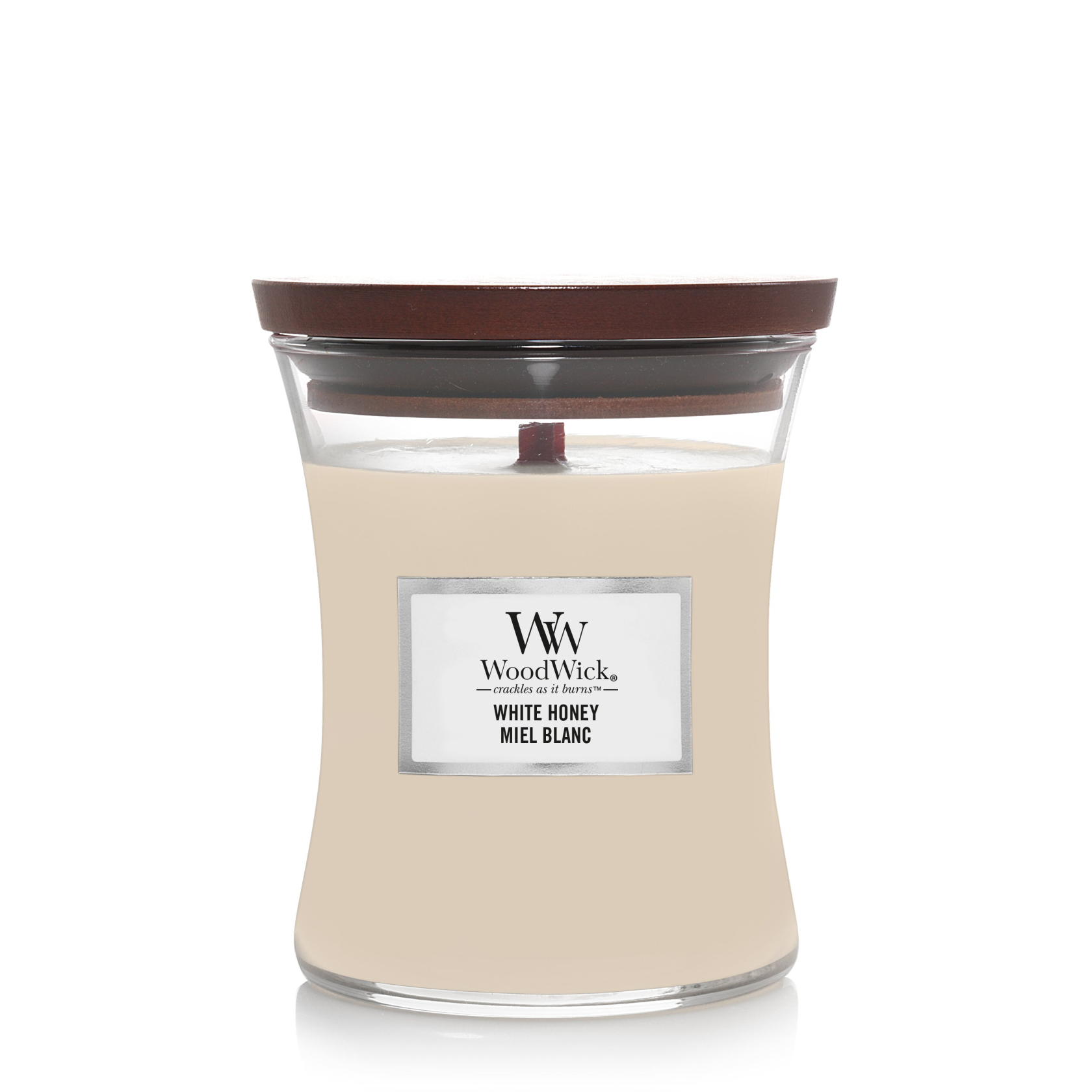 WOODWICK Geurkaars medium - white honey