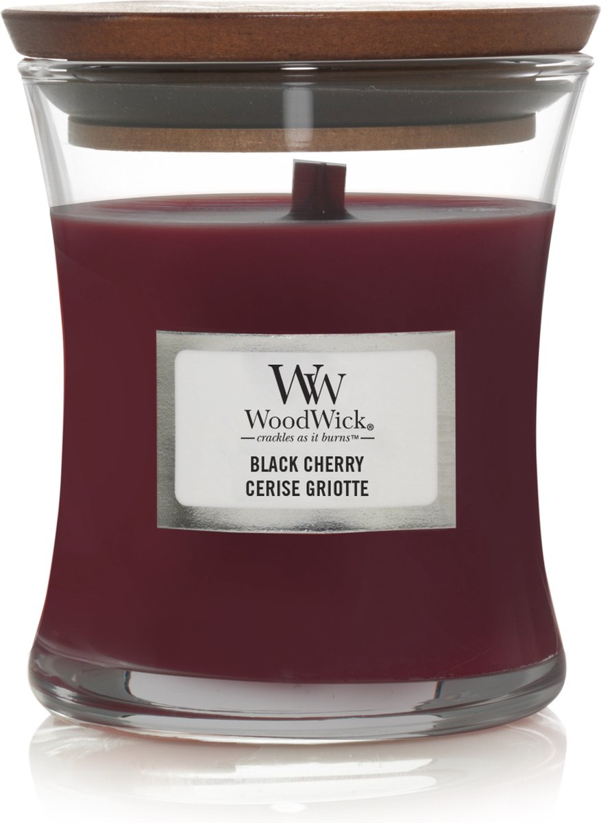 WOODWICK Geurkaars mini -  black cherry