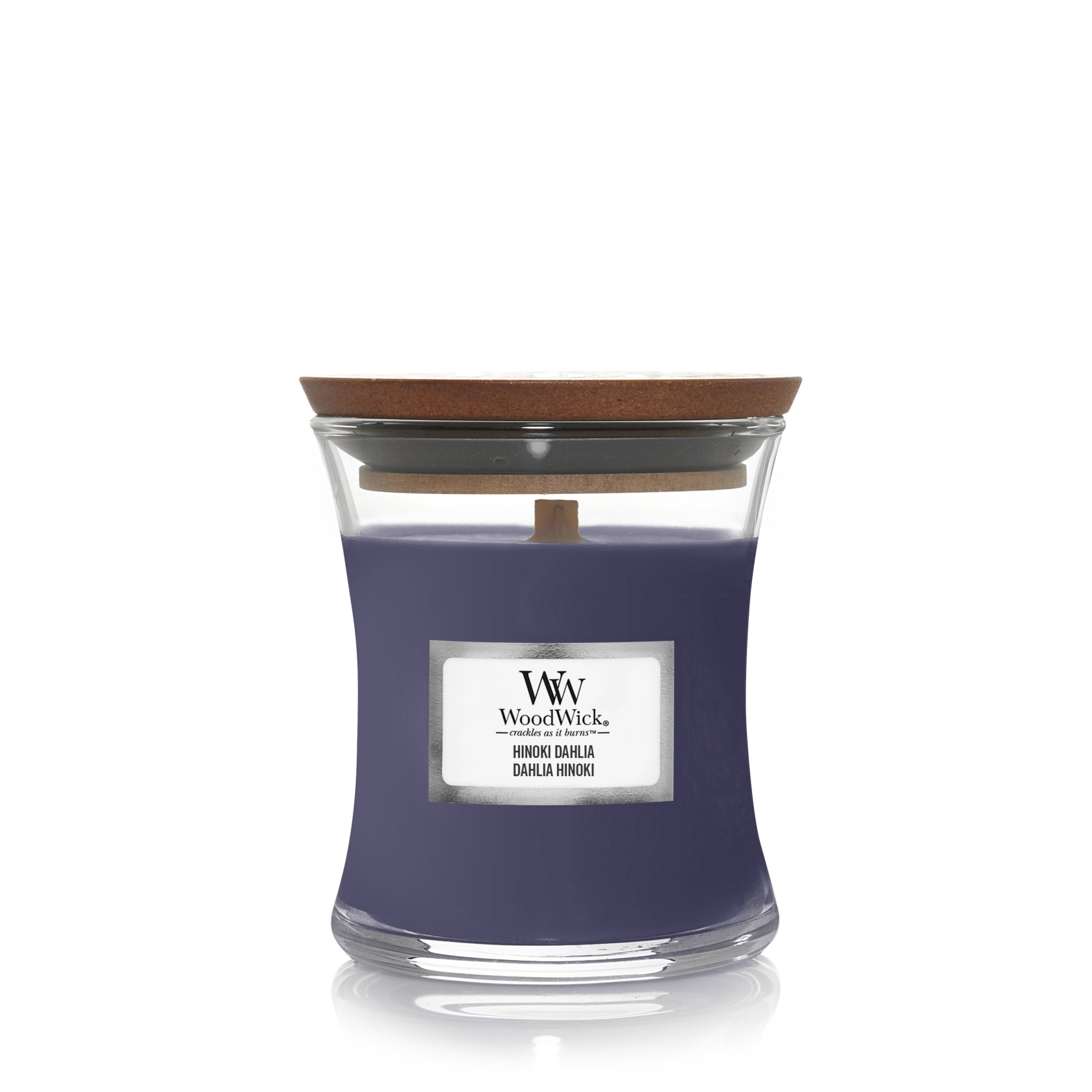 WOODWICK Geurkaars mini - hinoki dahlia TU