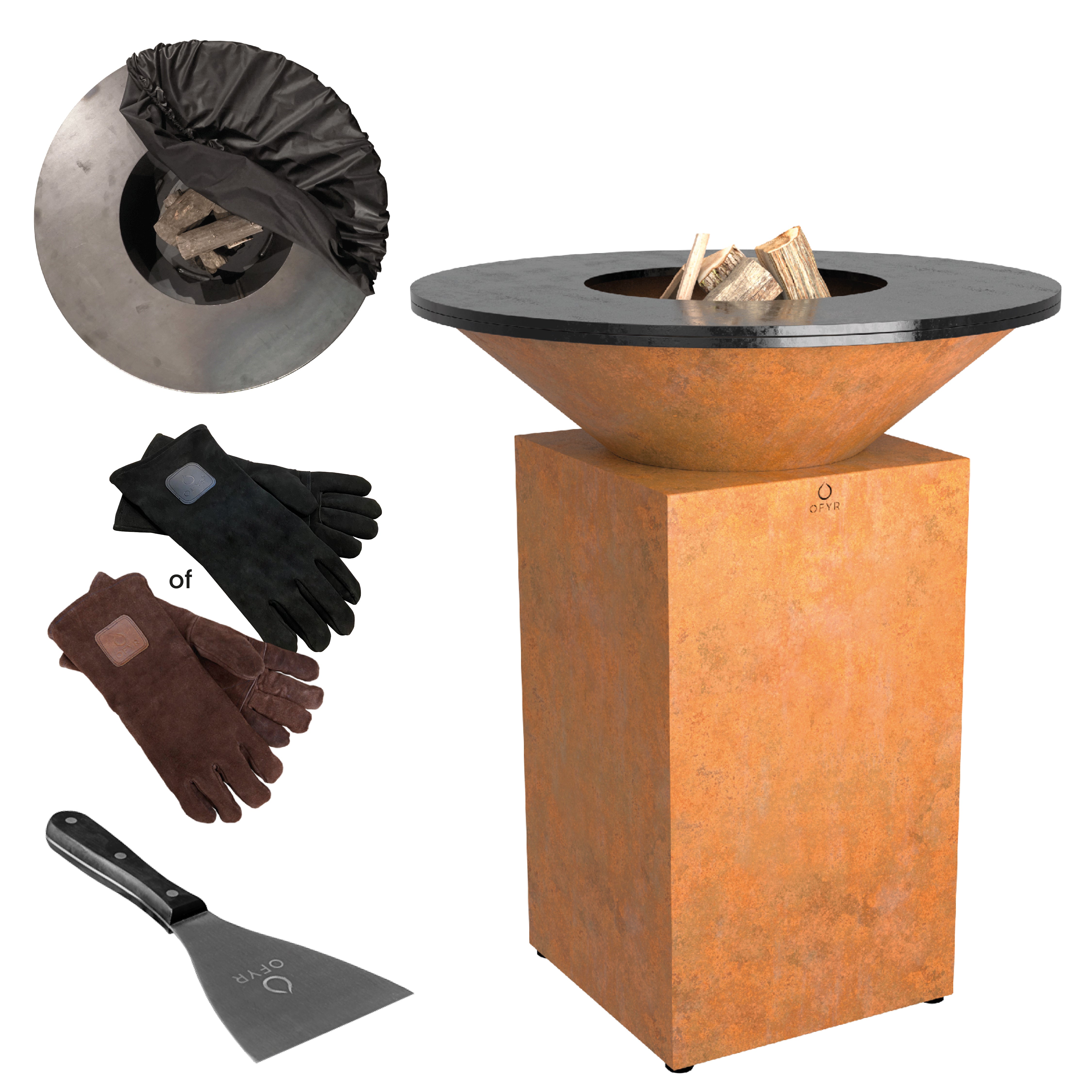 OFYR - Classic 85cm  cortenstaal roest barbecue/ vuurschaal