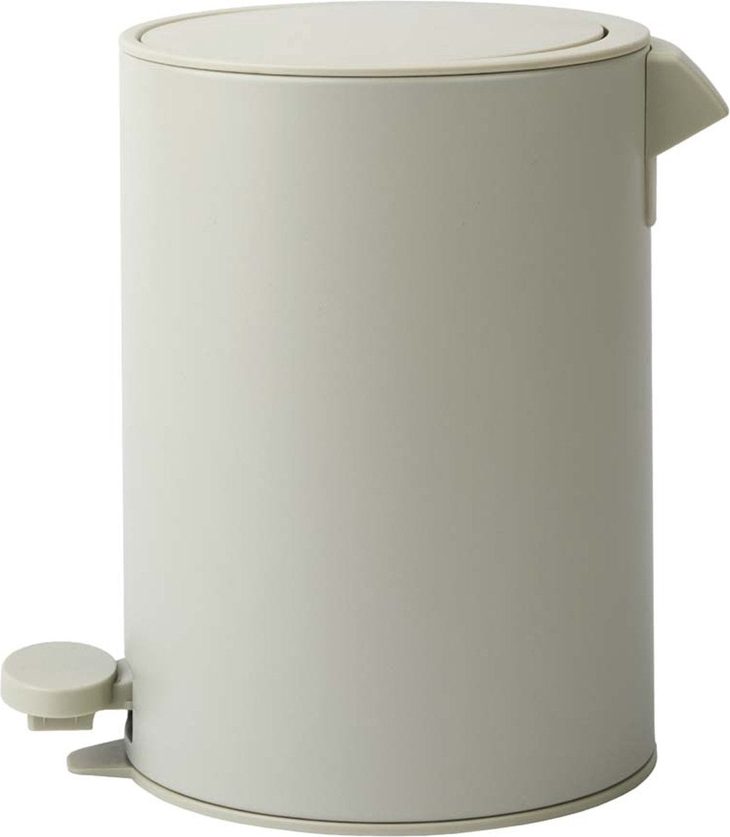 AQUANOVA Raf vuilbakje 3L - oat (beige) afvalemmer -pedaalemmer elegant design