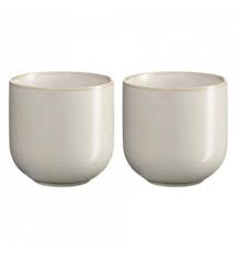 ASA Coppa - Set 2 theebekers 200ml - tofu nude