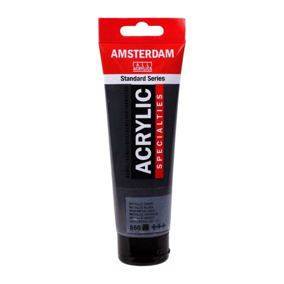 AMSTERDAM ACC tube acrylverf 120ml - metallic zwart 850