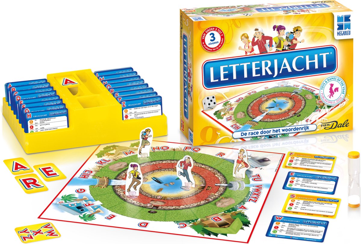 MEGA BLEU Spel - Letterjacht