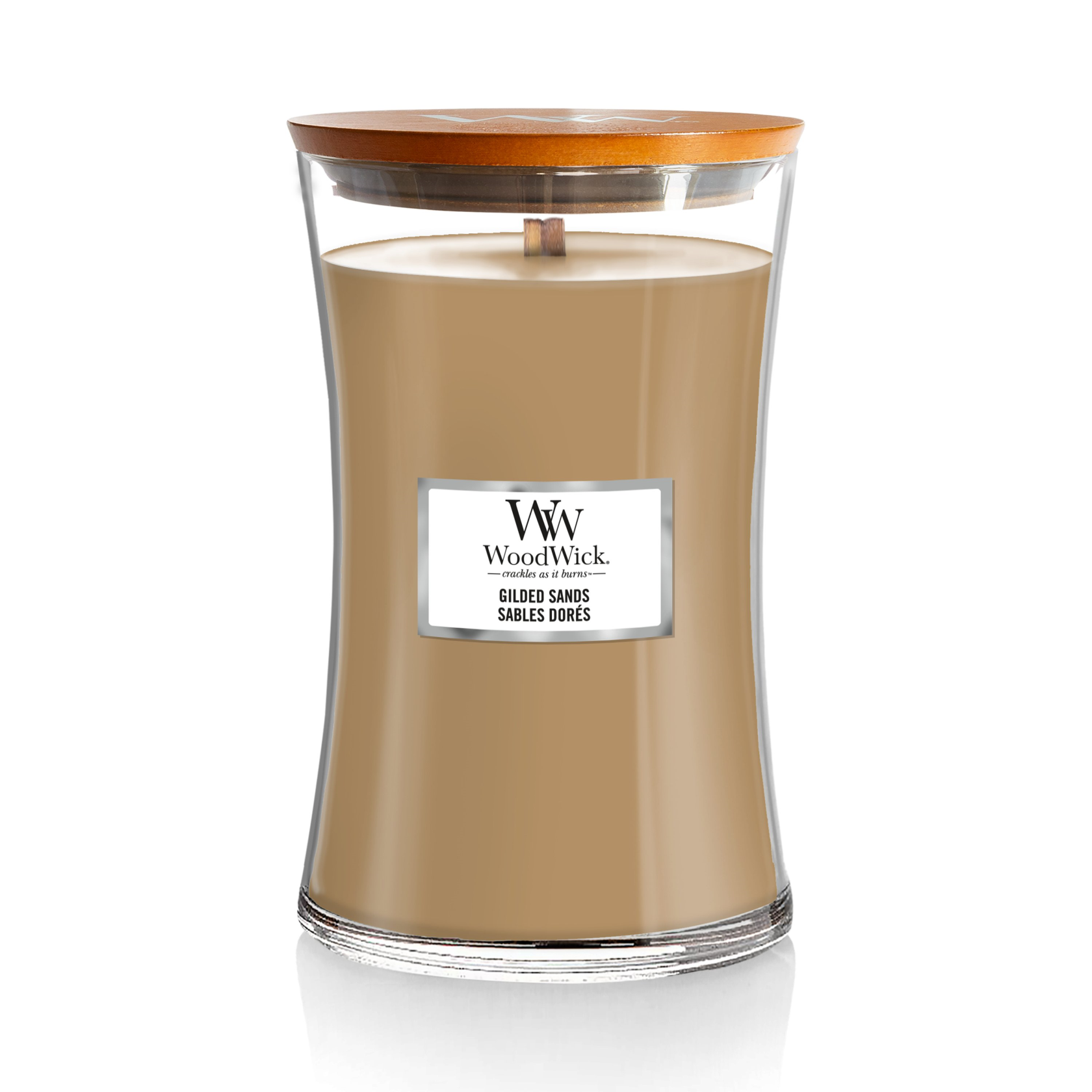 WOODWICK geurkaars large - gilded sands