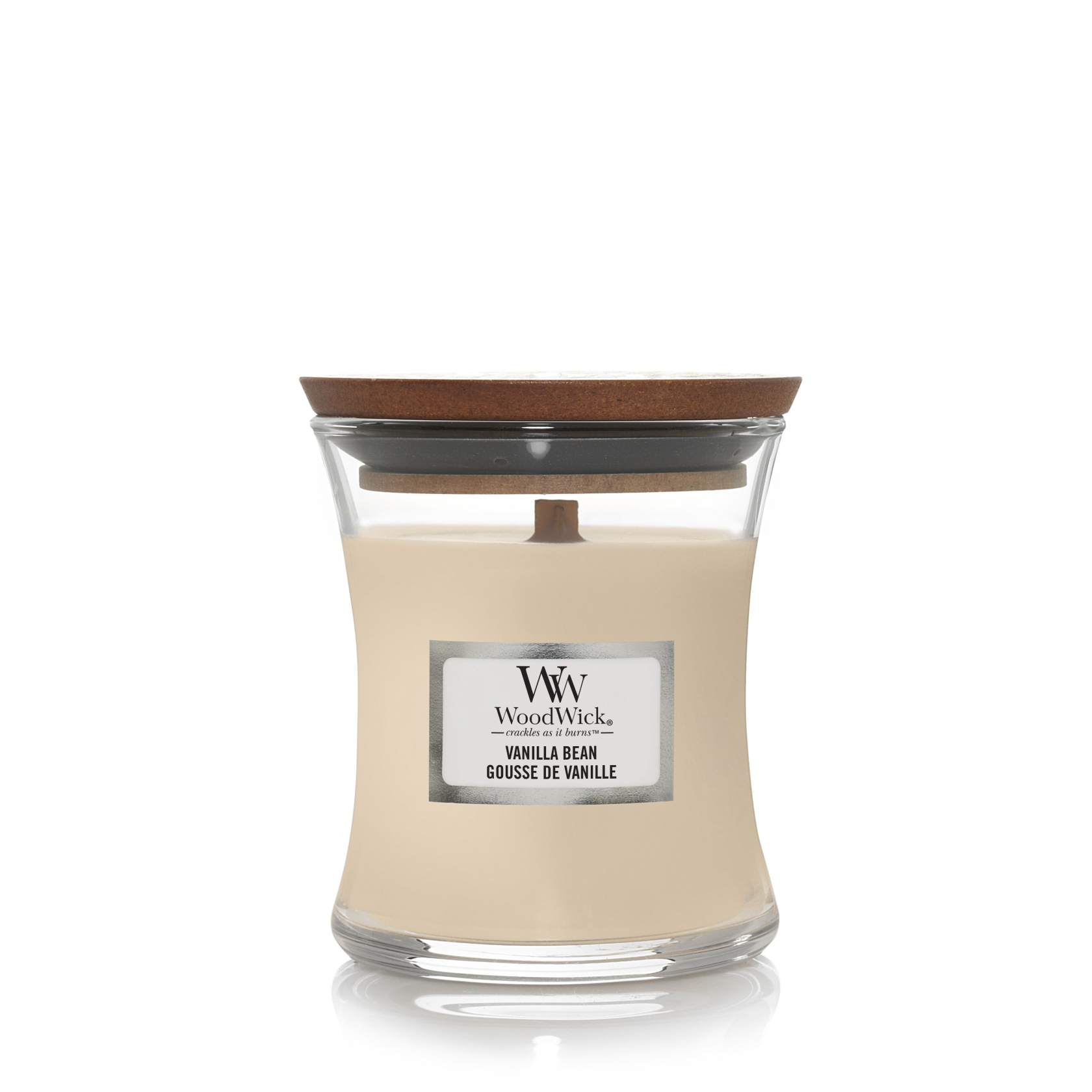 WOODWICK Geurkaars mini - vanilla bean