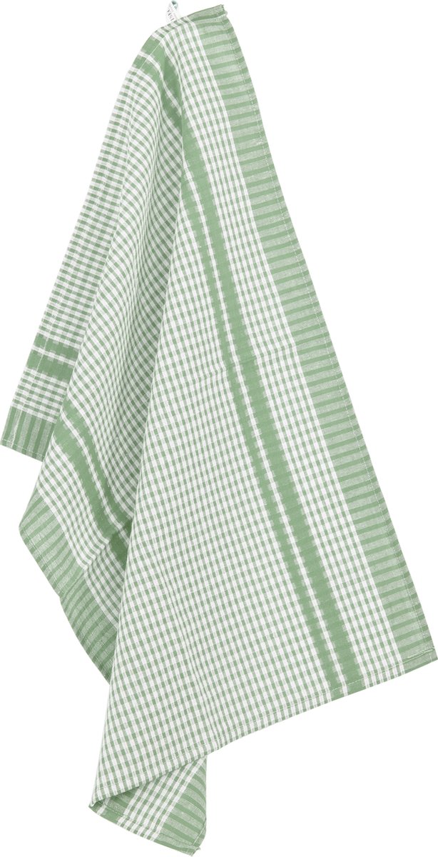 TISECO Waffle keukenhanddoeken 4st.- 50x70cm - smoke green