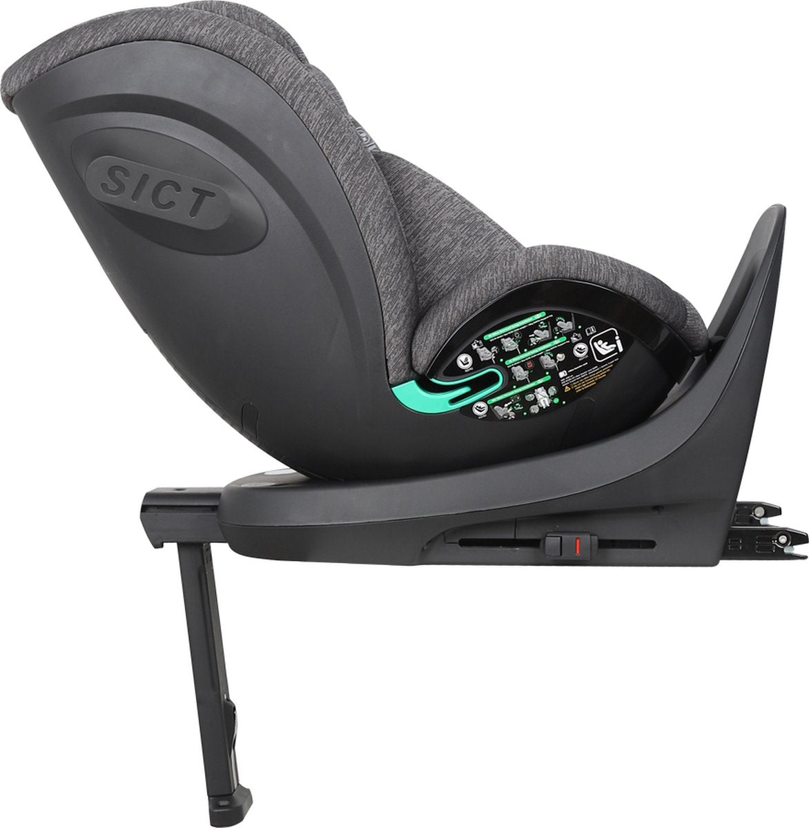 DING Fynn autostoel 360 graden - groep 0 /1/2/3 - grijs