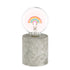 Tafellamp led regenboog - 18x8cm - grijs