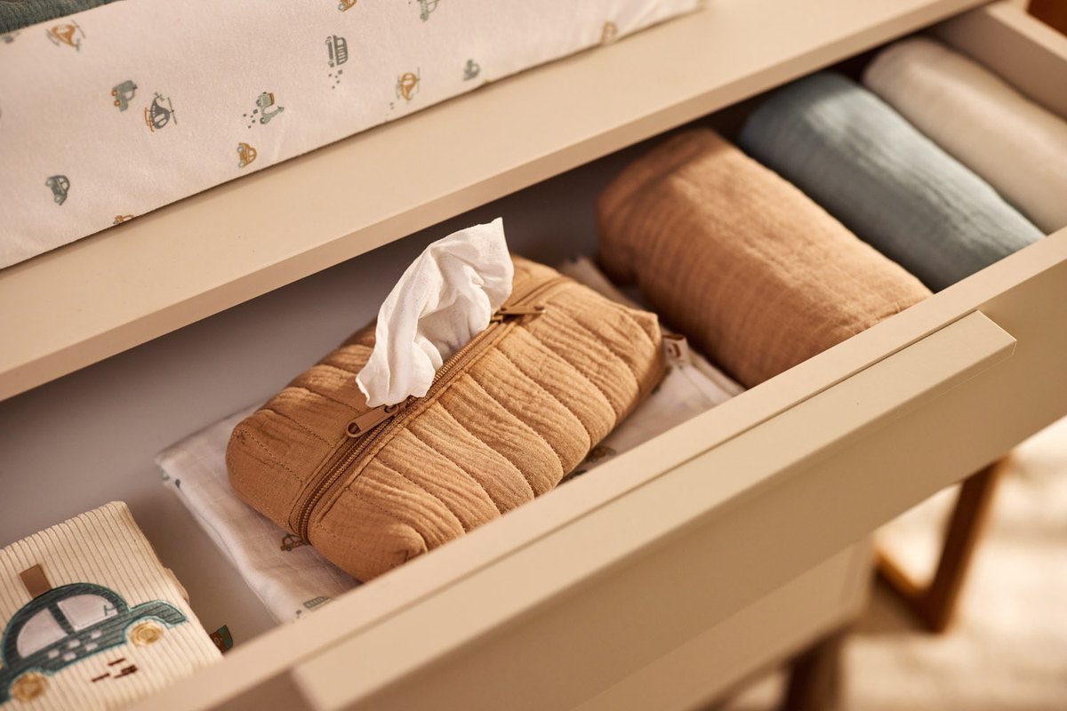 JOLLEIN Billendoekjes etui - biscuit