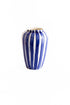 VAL Funky flower vaas XL 25cm - blue stripes