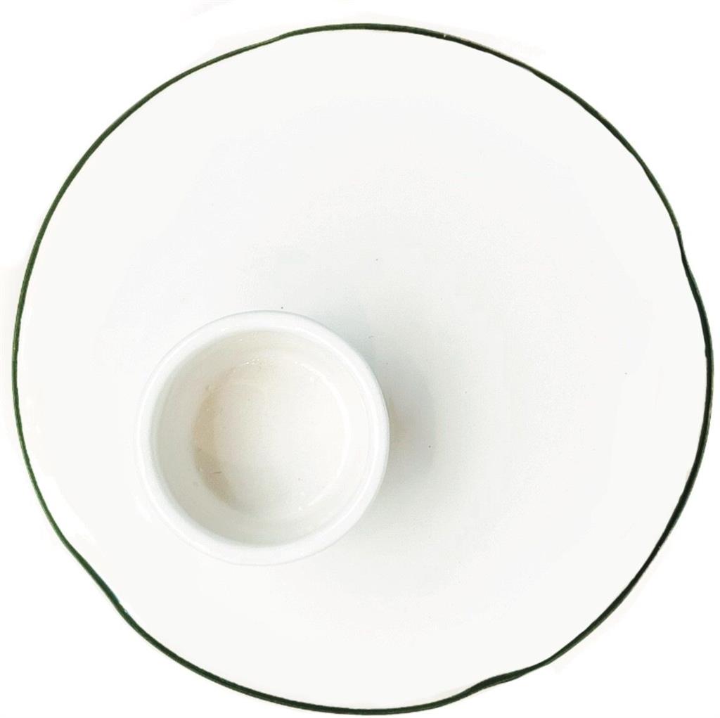 VAL Eierdop - dark green line