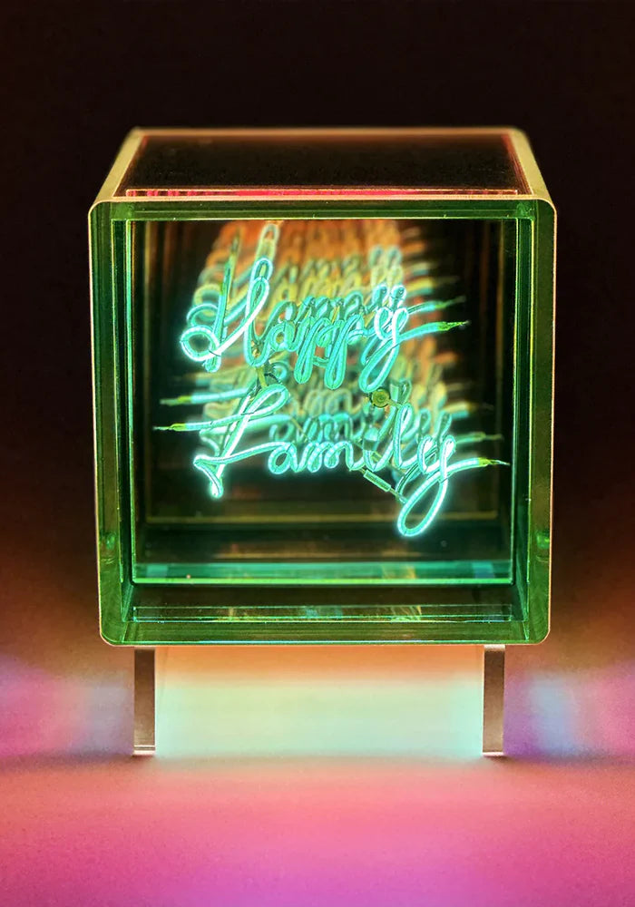 MESSAGE IN THE BULB - Box Happy family