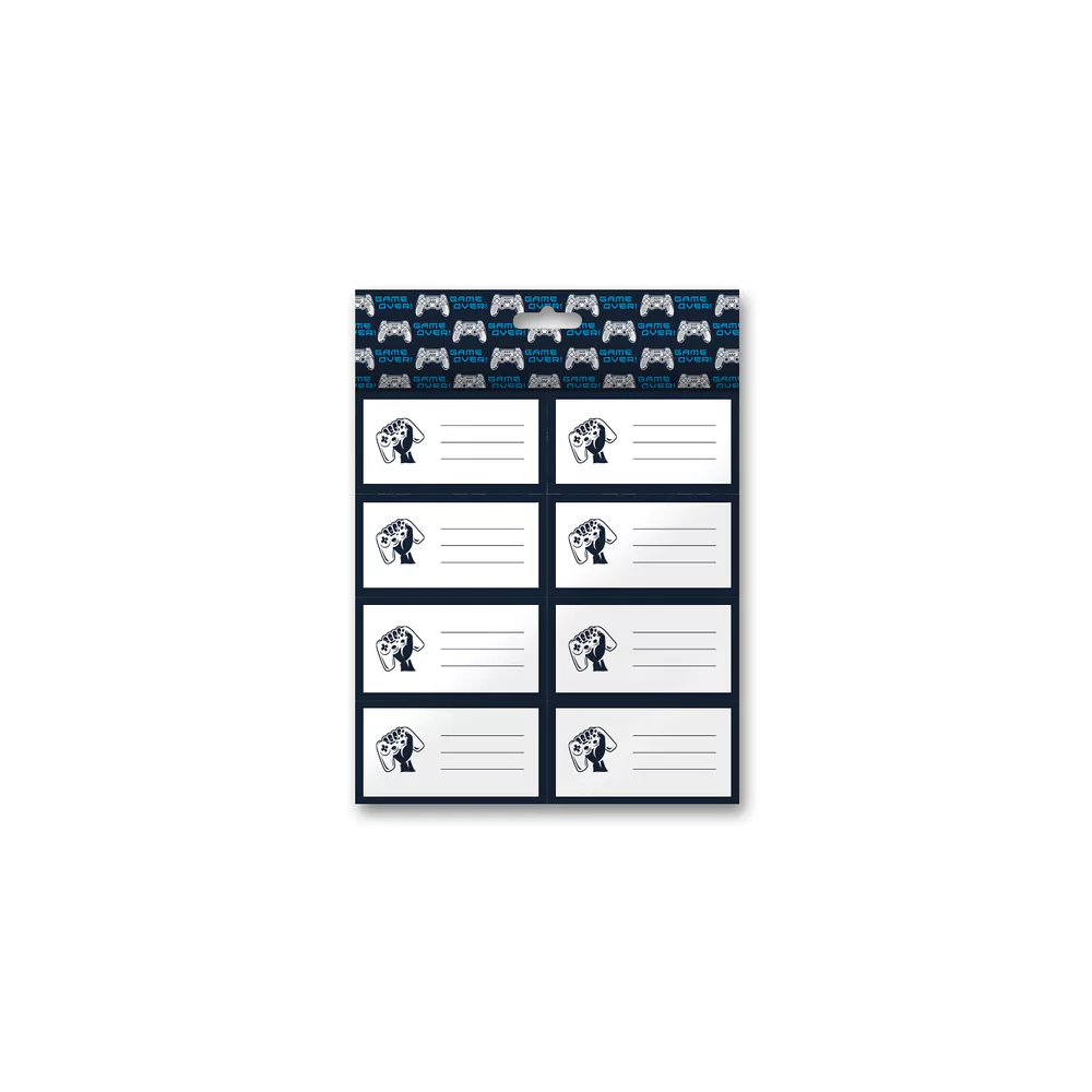 Gamer's Zone - Schooletiketten