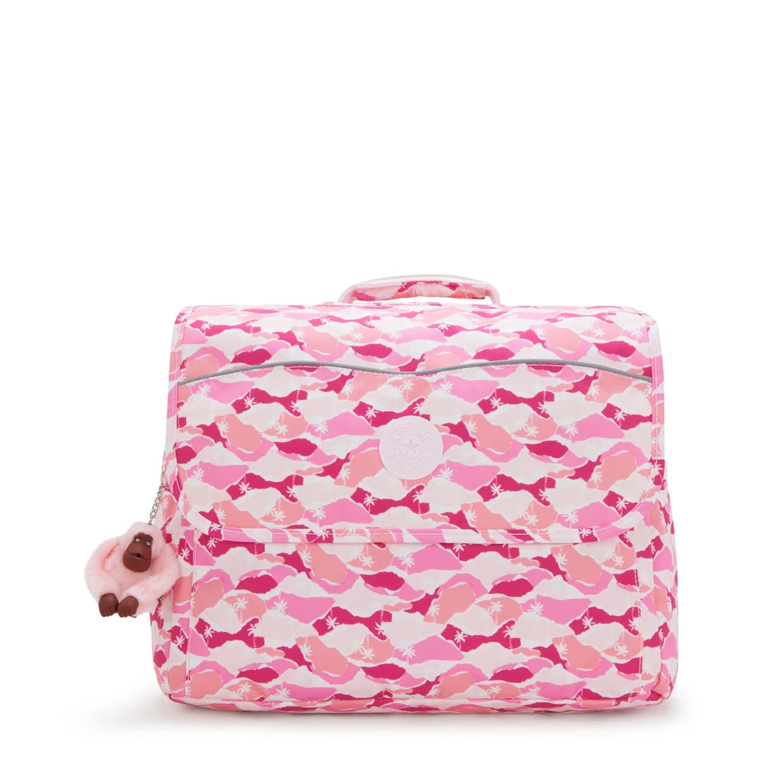 KIPLING Codie M schooltas - pink palm