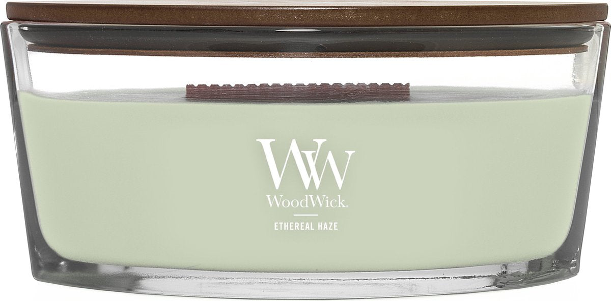 WOODWICK Geurkaars ellipse - ethereal haze