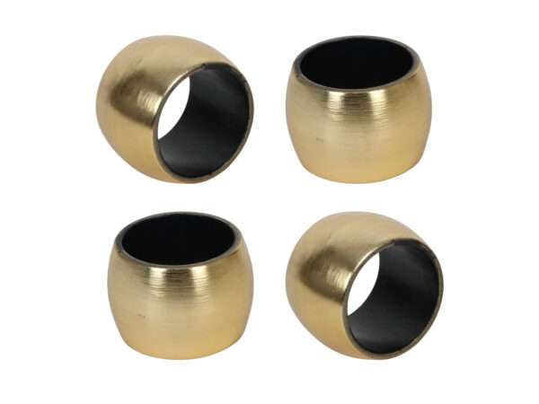 Servetringen 4st. 4.5x4.5x3.5cm - goud