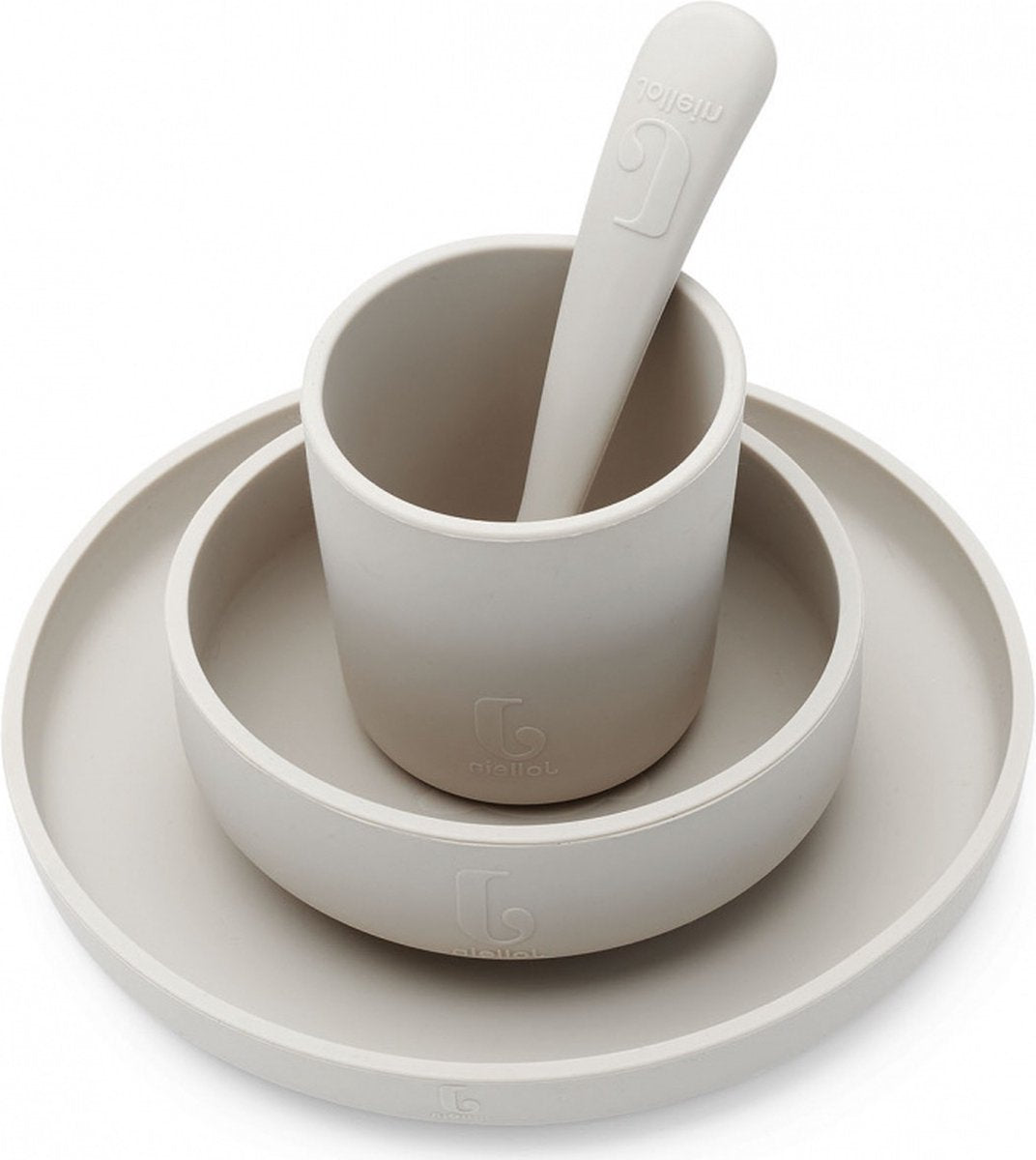 JOLLEIN Servies silicone 4dlg - nougat