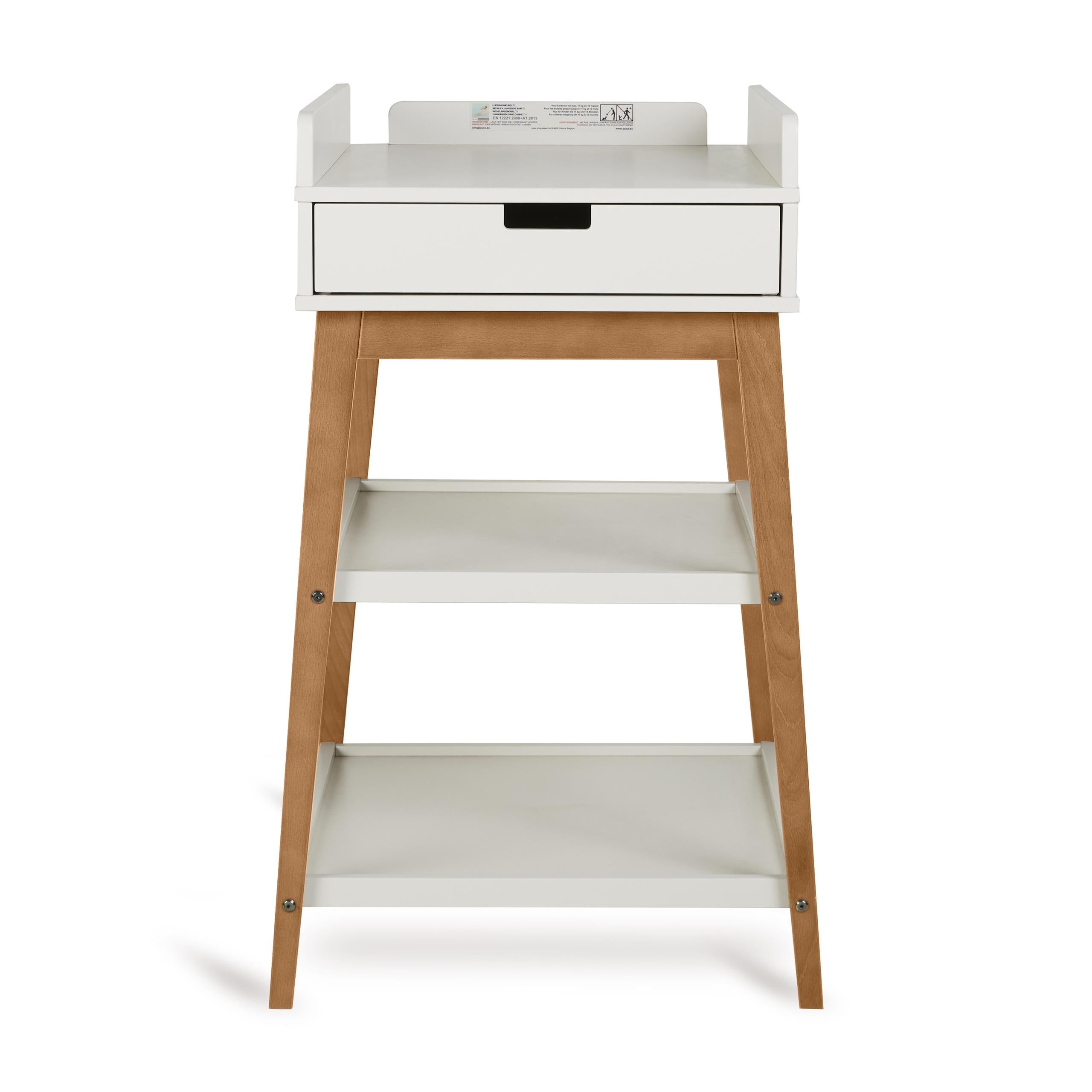 QUAX Hip luiertafel + lade - clay/ walnut