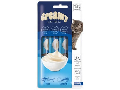 M-PETS Creamy Cat treat tonijn & garnalen 60g