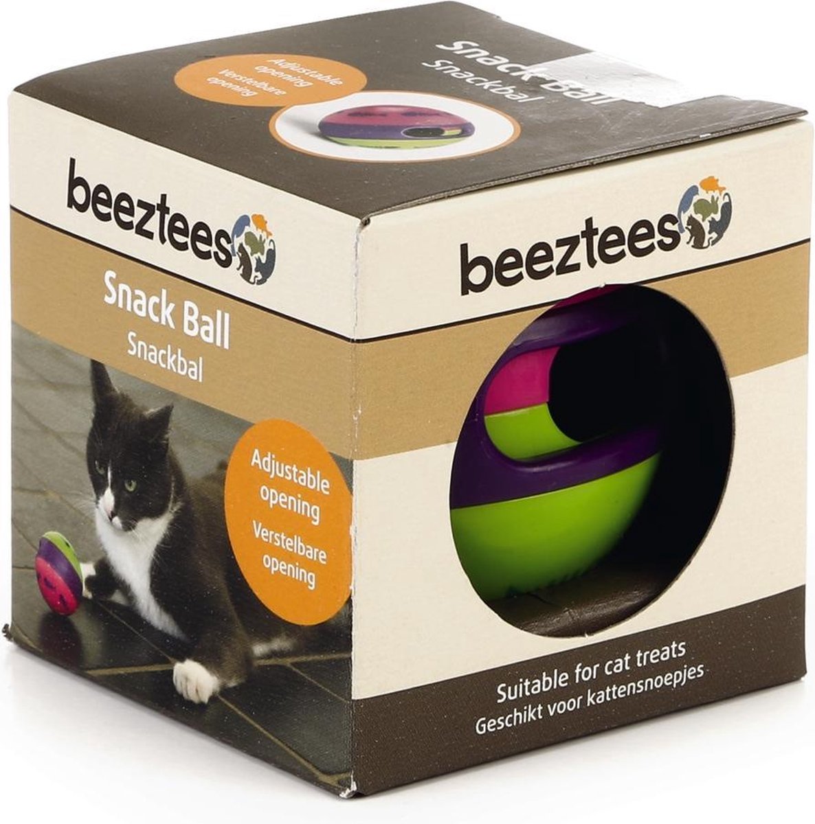 BEEZTEES Kattenspeelgoed - Snackbal Catrino 6cm