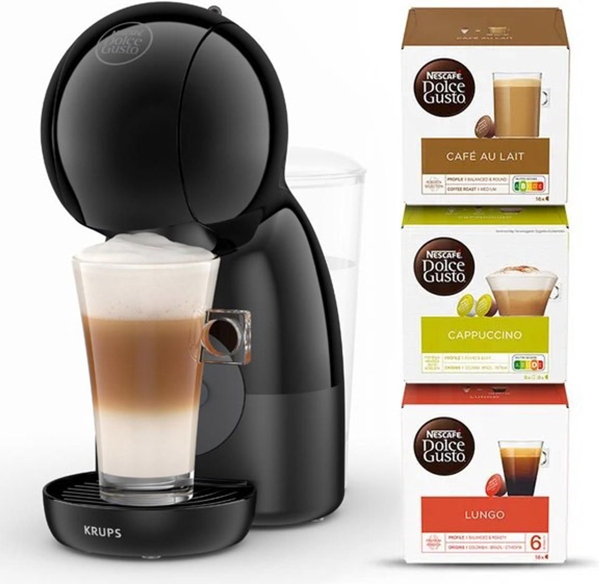 KRUPS Dolce Gusto Piccolo XS Black + 3 boxes free