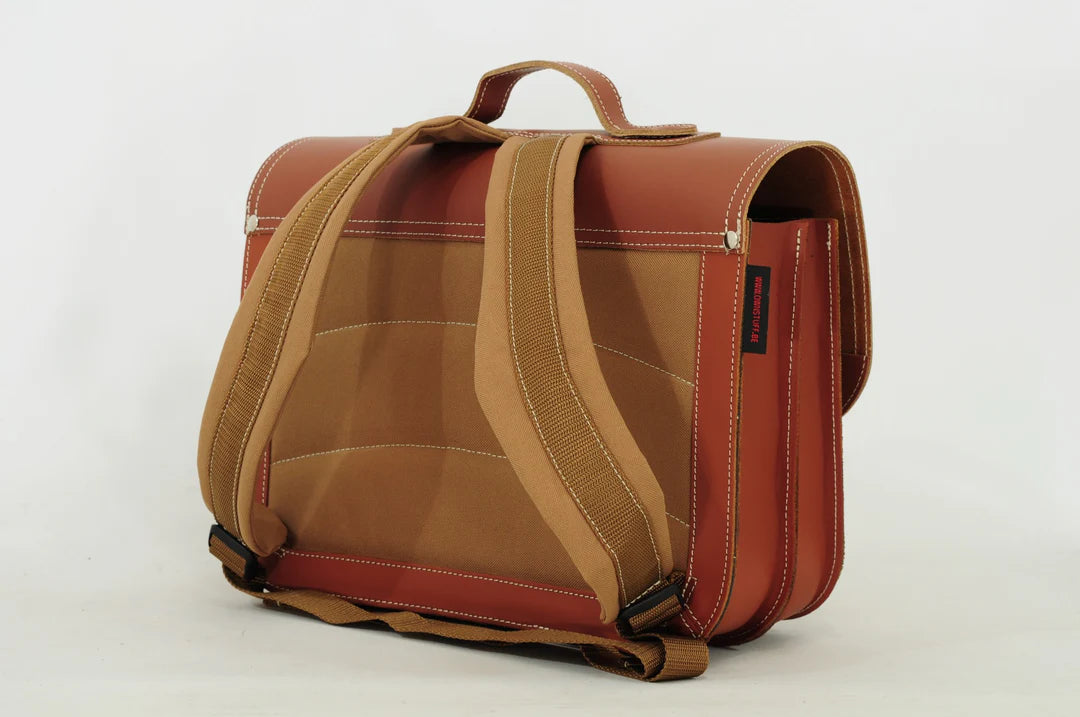 OWN STUFF Boekentas 2 magneetsloten - Chestnut