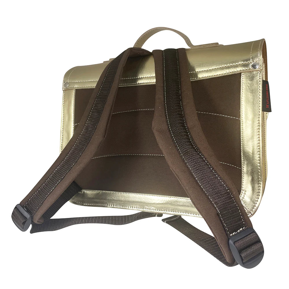 OWN STUFF Boekentas 2 magneetsloten - Gold