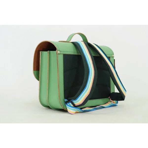 OWN STUFF Boekentas 2 magneetsloten -  print margarite Pastel Green