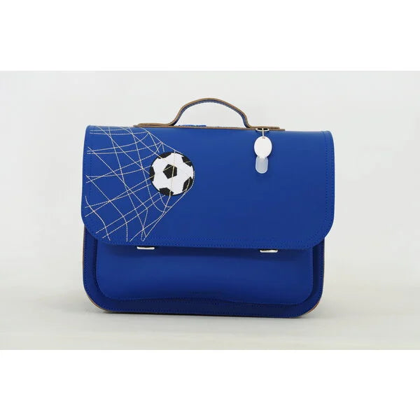 OWN STUFF Boekentas 2 magneetsloten -  print football cobalt