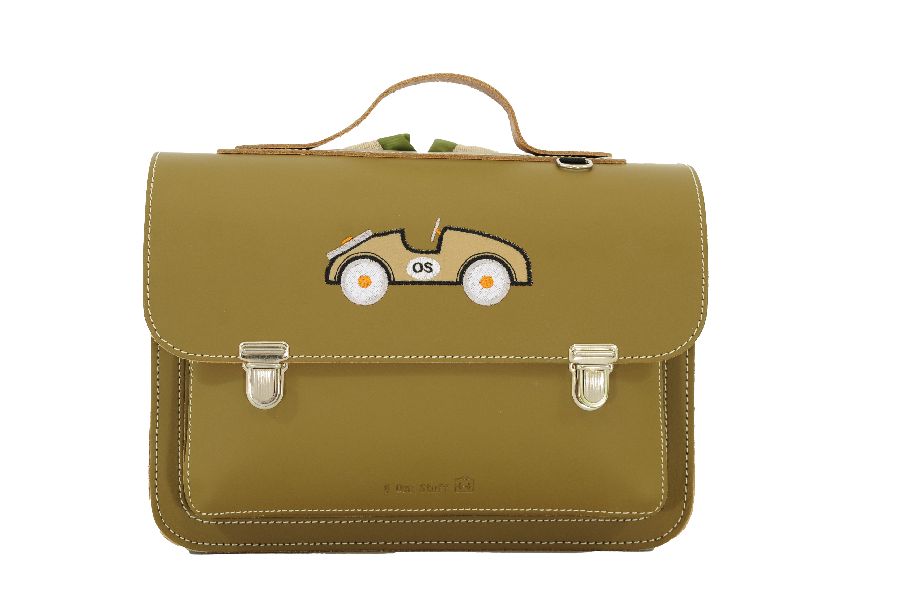 OWN STUFF Kleuter schooltas - print car moss