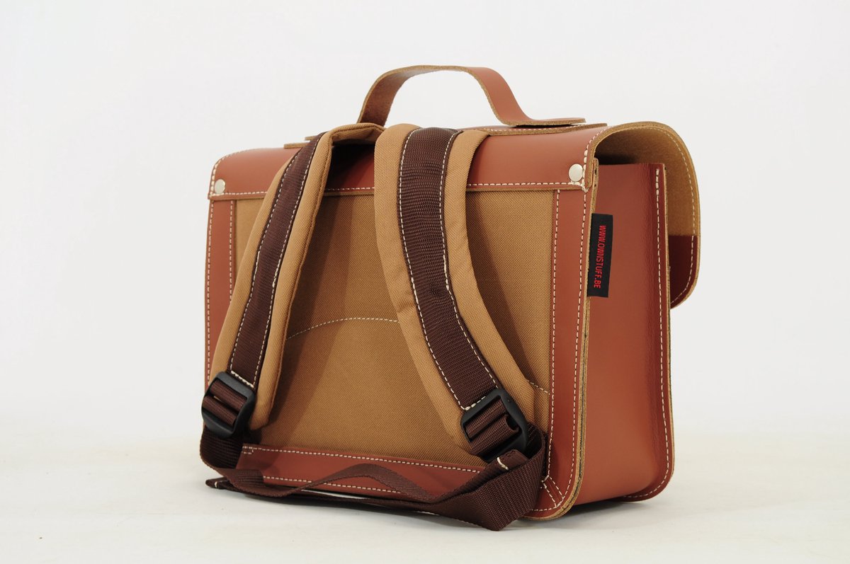 OWN STUFF Kleuter schooltas - print rabbit chestnut