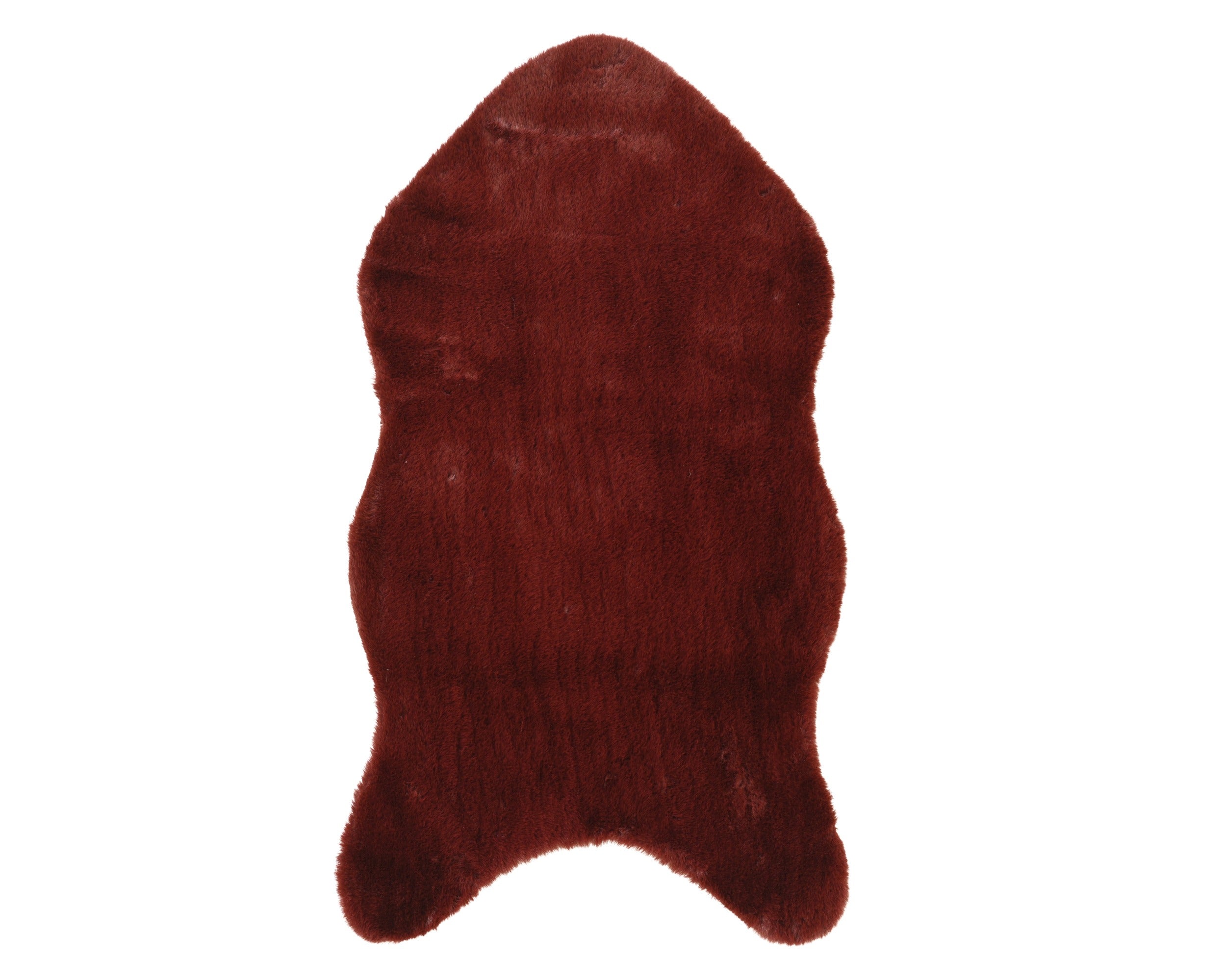 Tapijt kunstbont 90x50cm - maroon