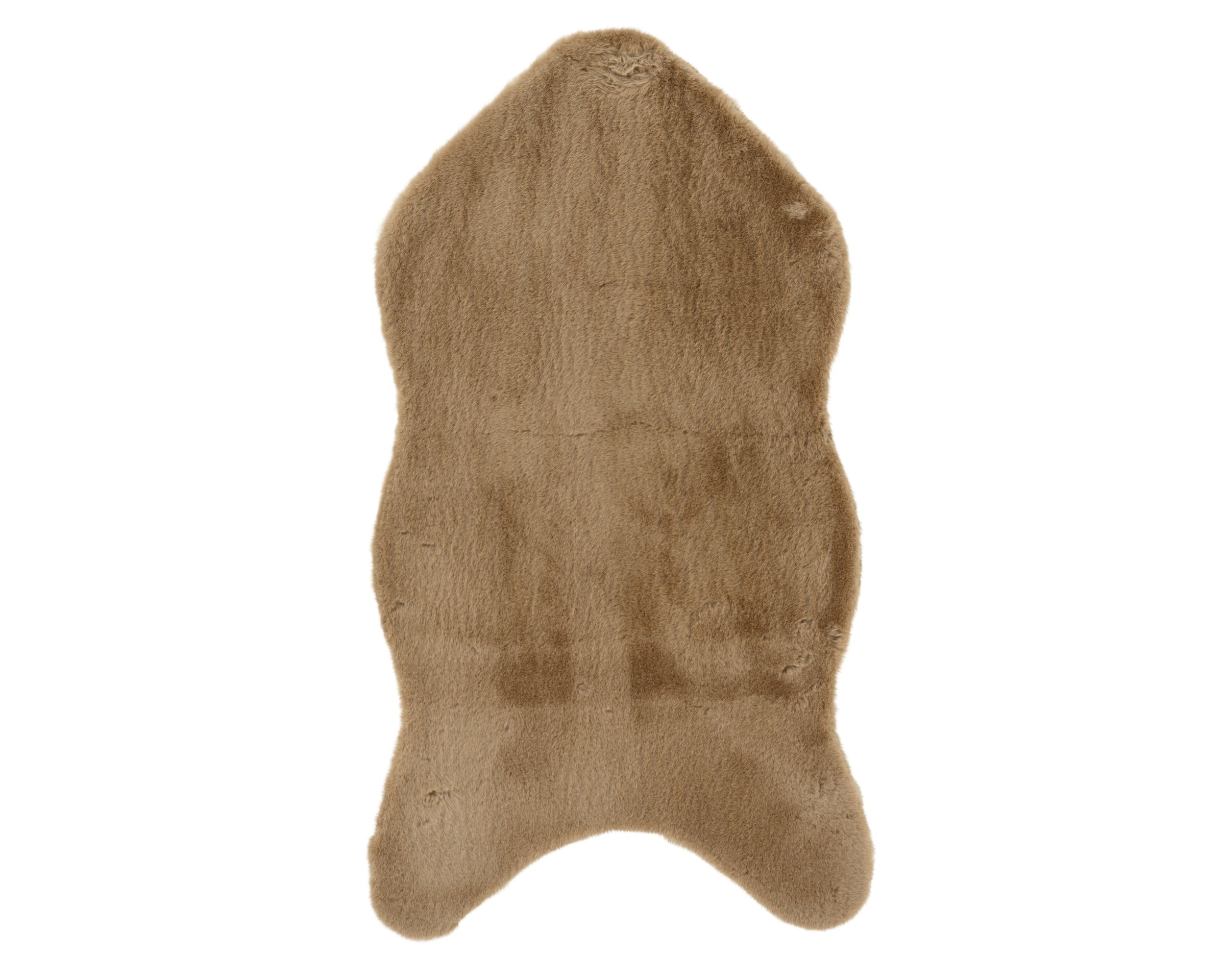 Tapijt kunstbont 90x50cm - licht bruin