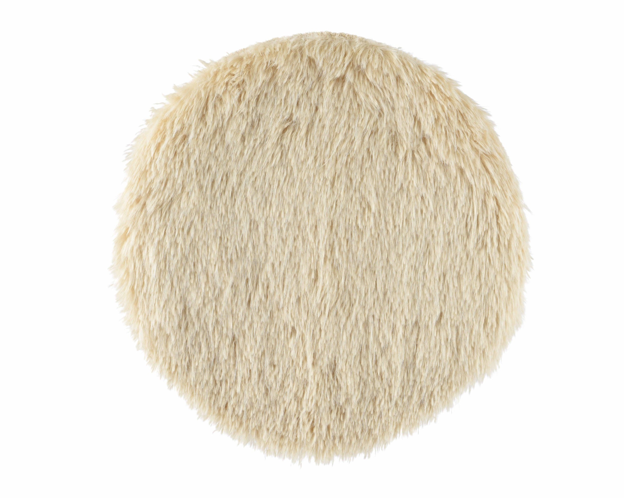 Tapijt kunstbont 38cm - beige