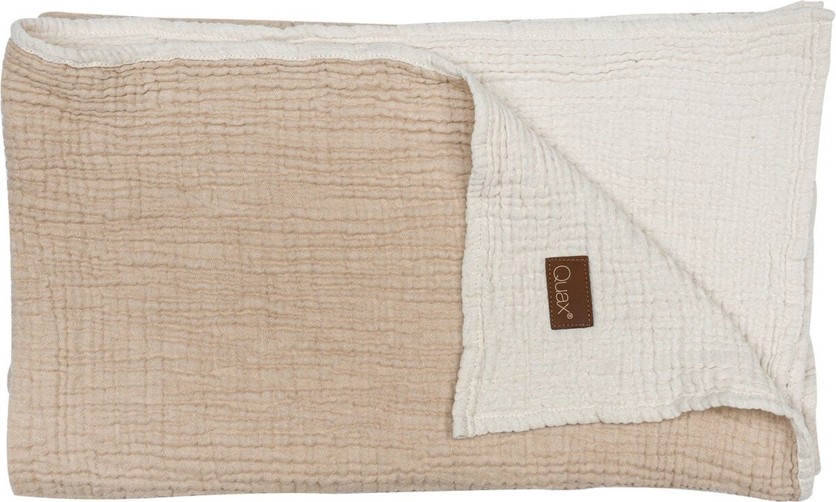 QUAX Natural muslin deken/ doek XL - clay