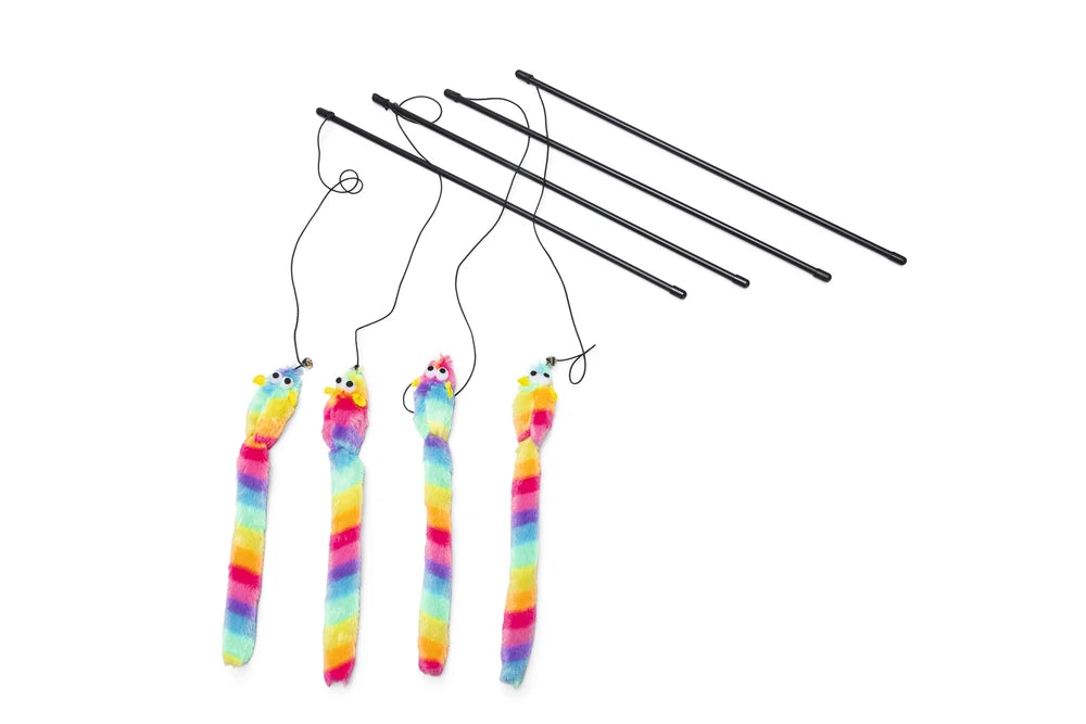 BEEZTEES Kattenhengel Gekleurde muis - 48cm