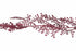 Kerstslinger kunststof buds glitter 180cm - bordeaux