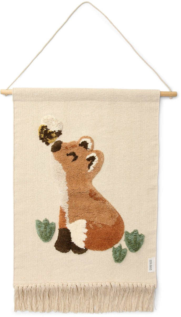 LITTLE DUTCH Wandtapijt vos - Forest Friends